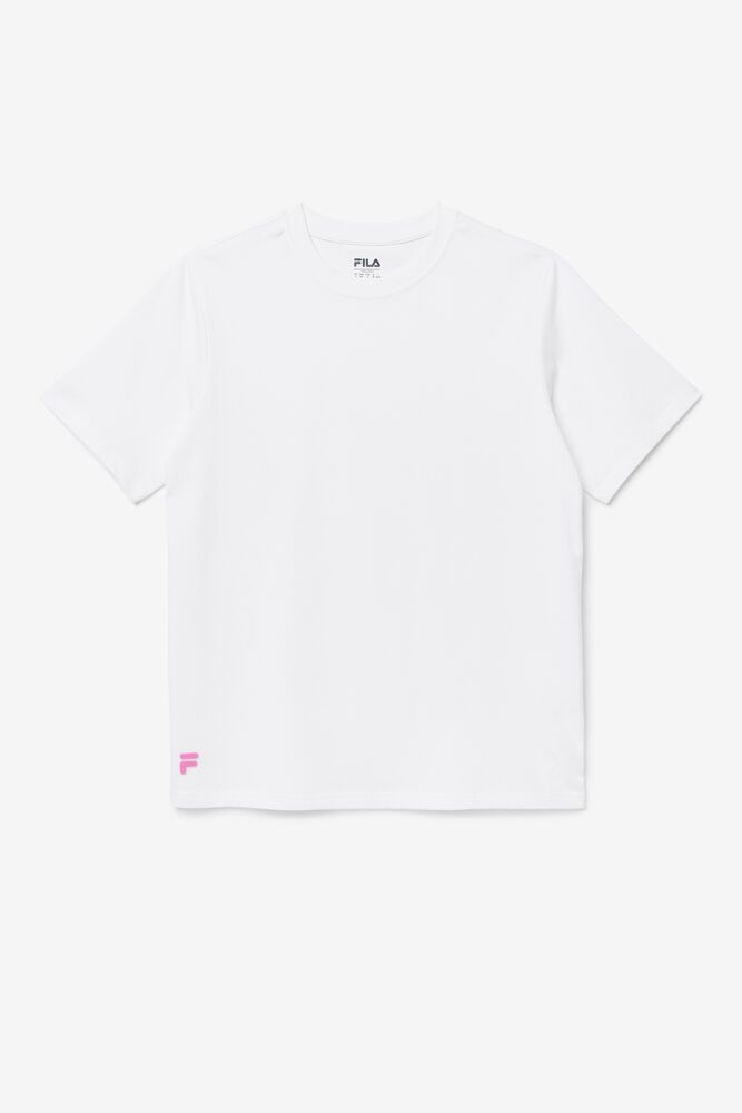 Fila Vinny White T-Shirt Womens - NZ 69728-ZDIK